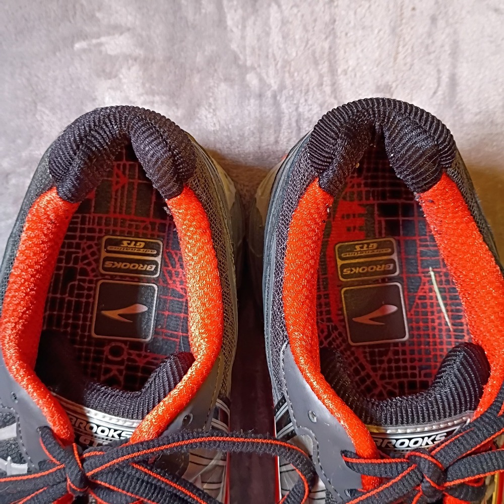 Brooks Adrenaline GTS 14 Mens 8.5 Running Shoes Black Silver Red 1101581D081 Y2K - Picture 8 of 9